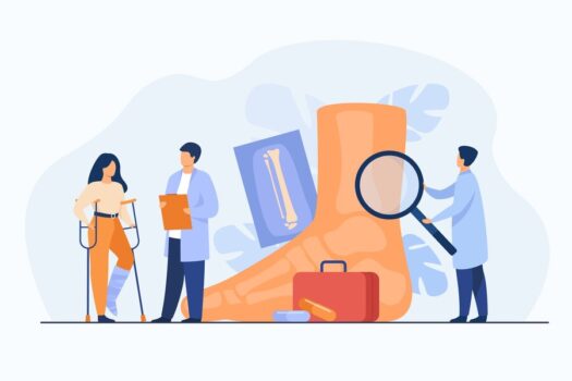 podiatrist-examining-ankle-foot